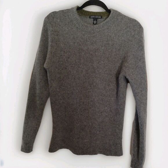 Womens Autumn Cashmere Wool Cashmere Gray Sweater M* - Picture 1 of 7